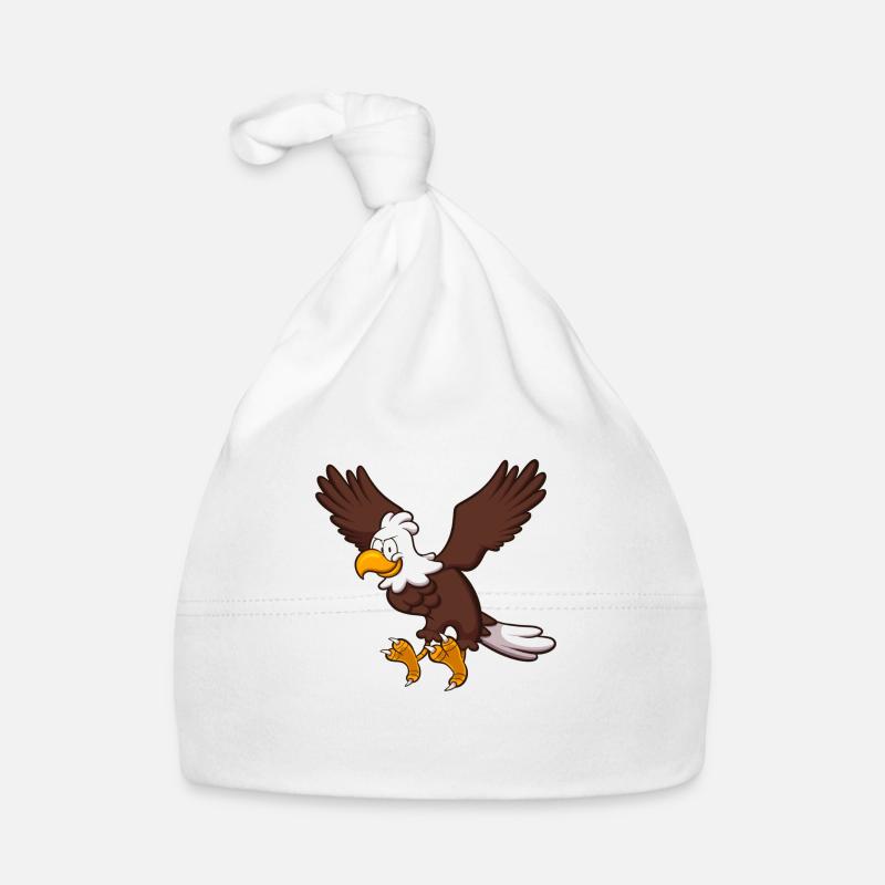 Flying Eagle Character Organic Baby Cap