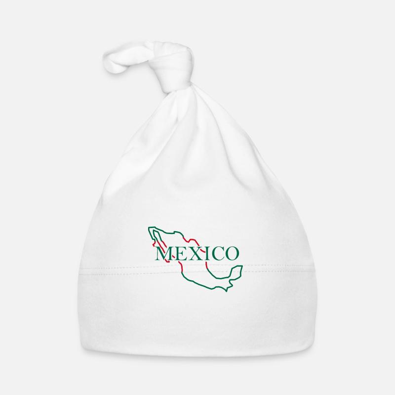 Karte von Mexiko Baby Bio-Mütze