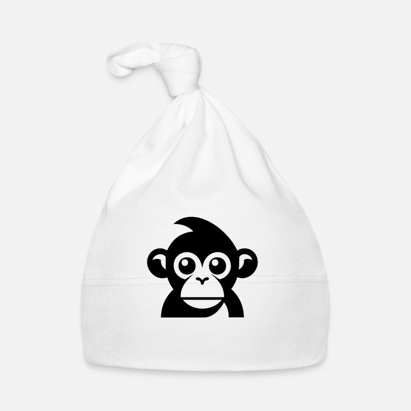 Monkey Monkey Monkey Face Jungle Organic Baby Cap