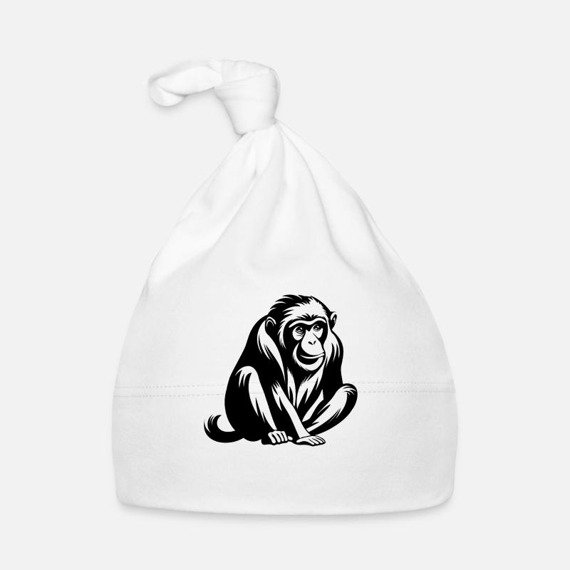 Monkey Monkey Monkey face jungel Økologisk babys lue