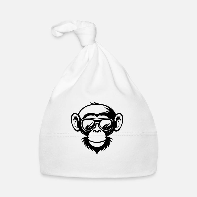 Monkey Monkey Monkey face jungel Økologisk babys lue