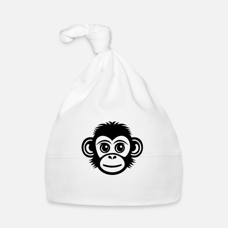Singe Singe Visage de Singe Jungle Bonnet bio Bébé