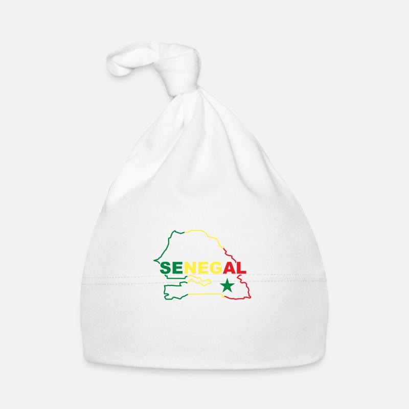 Karte von Senegal Baby Bio-Mütze