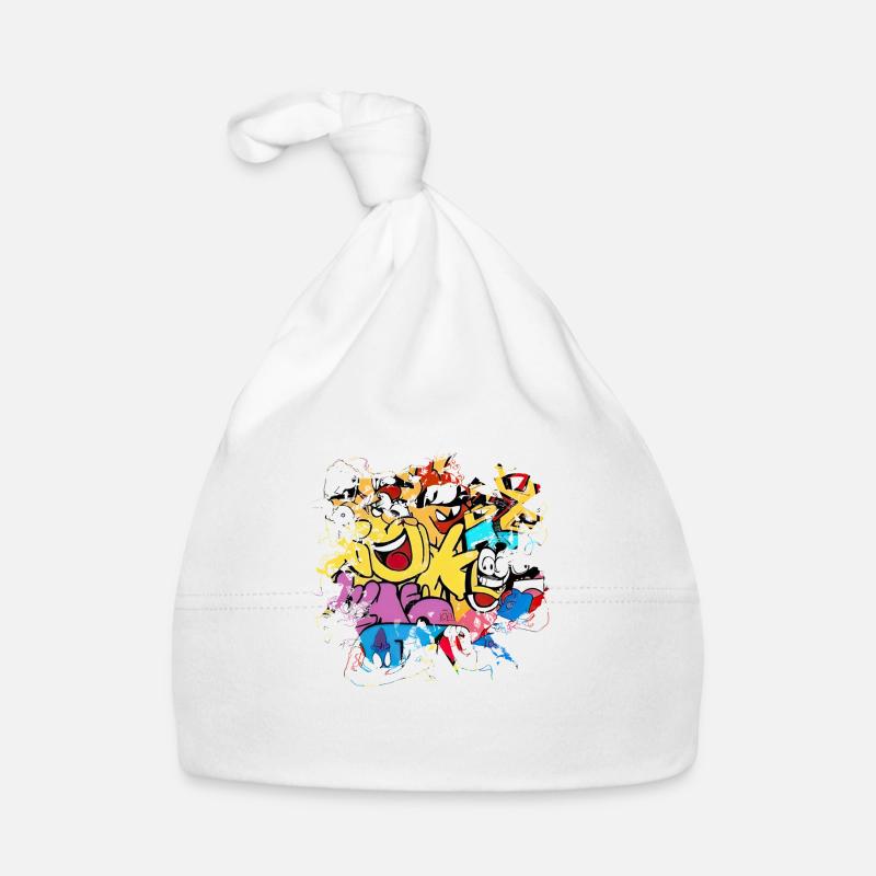 Graffiti style Splash hip hop couleurs peintre couleur Bonnet bio Bébé