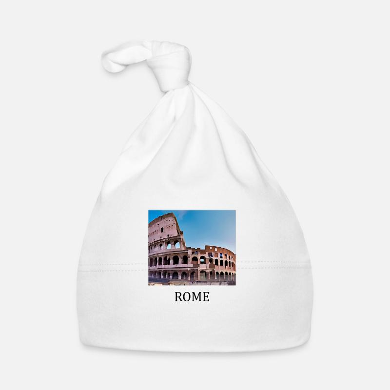 Rome - Bonnet bio Bébé - blanc