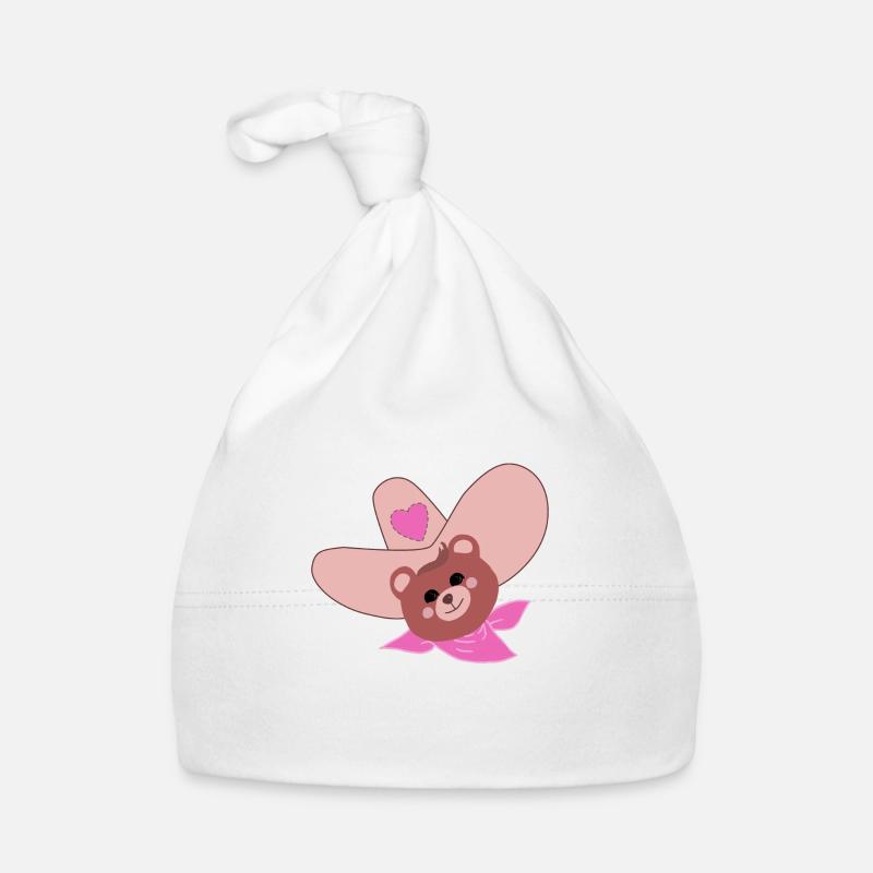 Ours brun de dix gallons Bonnet bio Bébé