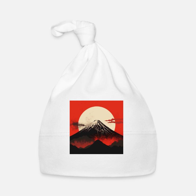 Die Pracht des Mount Fuji Baby Bio-Mütze