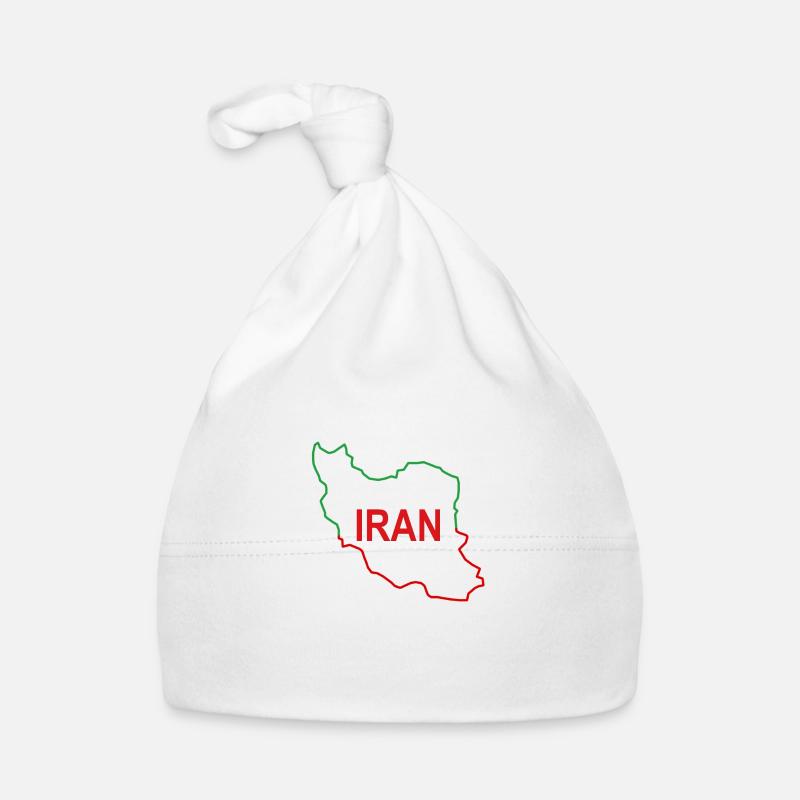 Landkarte des Iran Baby Bio-Mütze