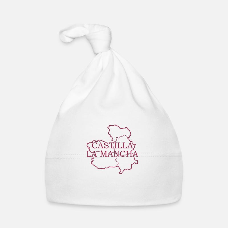 Map of Castilla - La Mancha Organic Baby Cap
