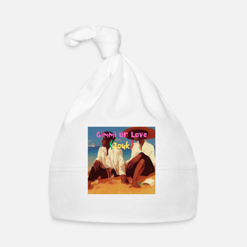 Gimmi deine Liebe - Baby Bio-Mütze - Weiß