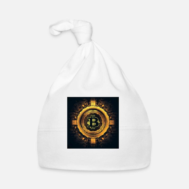 bitcoin logo modern stylish desgin Baby Bio-Mütze