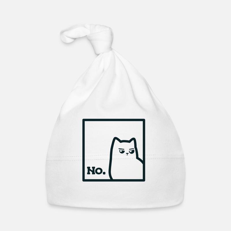 Cat "No." Organic Baby Cap