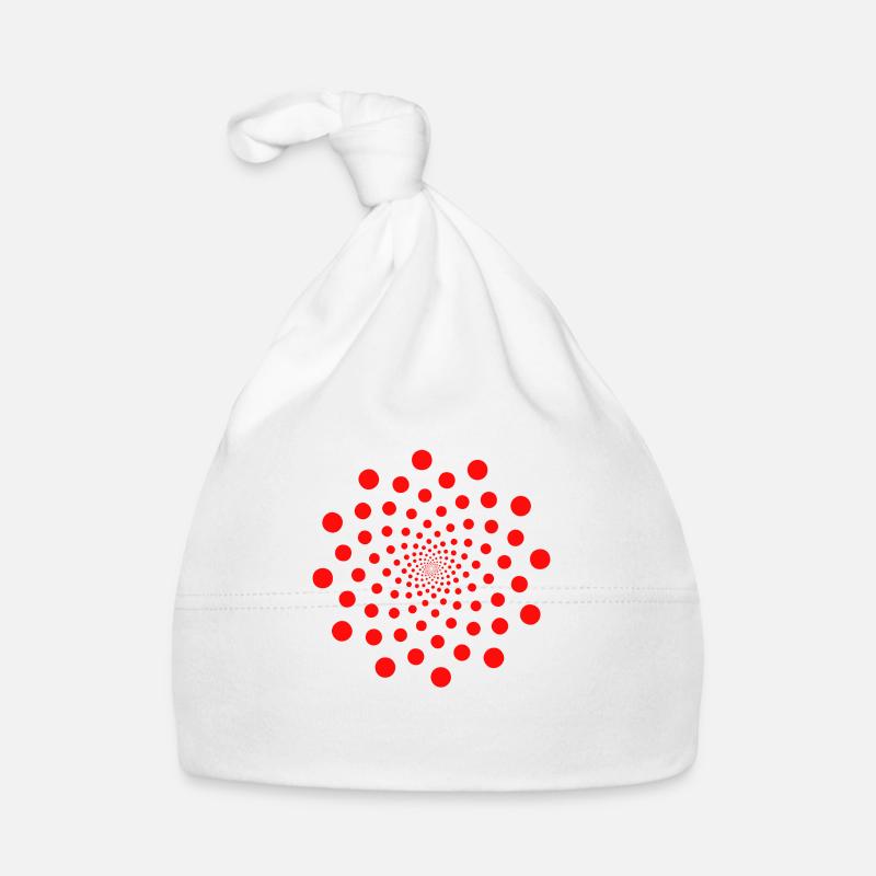 OM Signe Chakra Points Rouge Infini Bonnet bio Bébé