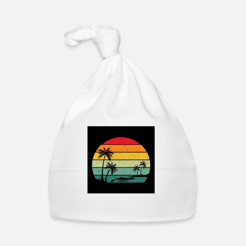 Retro Sunset Organic Baby Cap