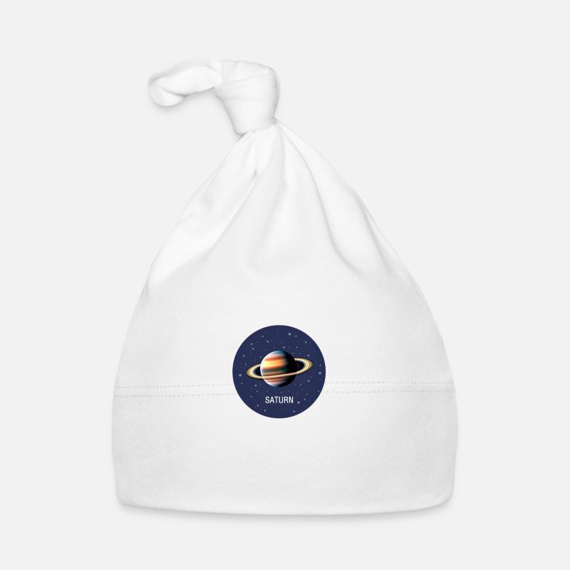 Planète Saturne Bonnet bio Bébé