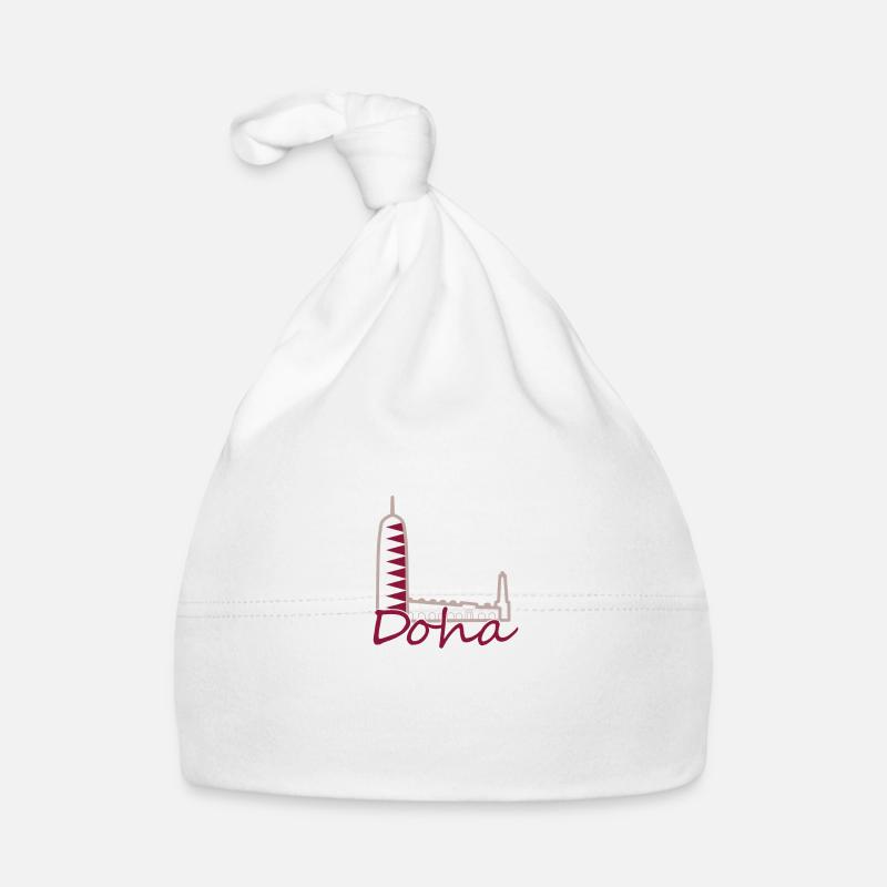 Doha - Organic Baby Cap - white