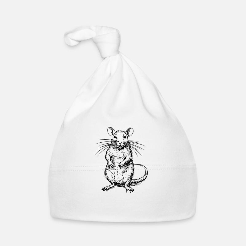 Rat, Mouse, Rodent, Rats Organic Baby Cap