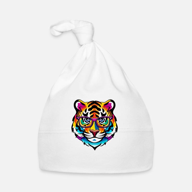 Tiger Intelligent Glasses Colorful Rainbow Gift Bonnet bio Bébé