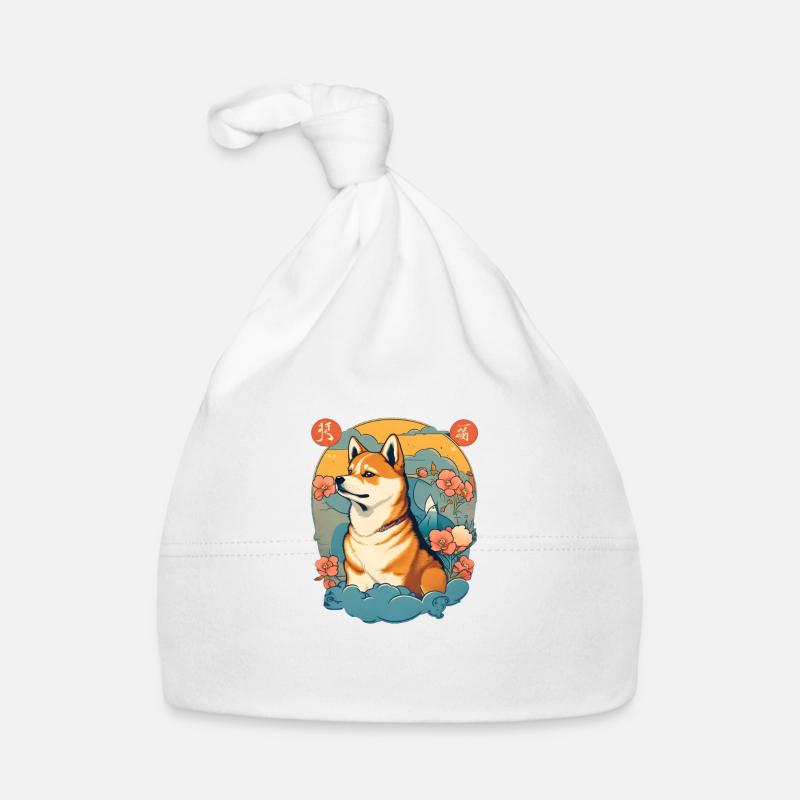 Süßer Shiba Inu Dogecoin Meme Crypto Coin Baby Bio-Mütze