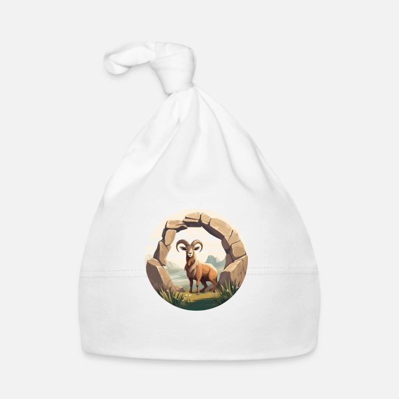 Alpine Majesty Ibex Organic Baby Cap