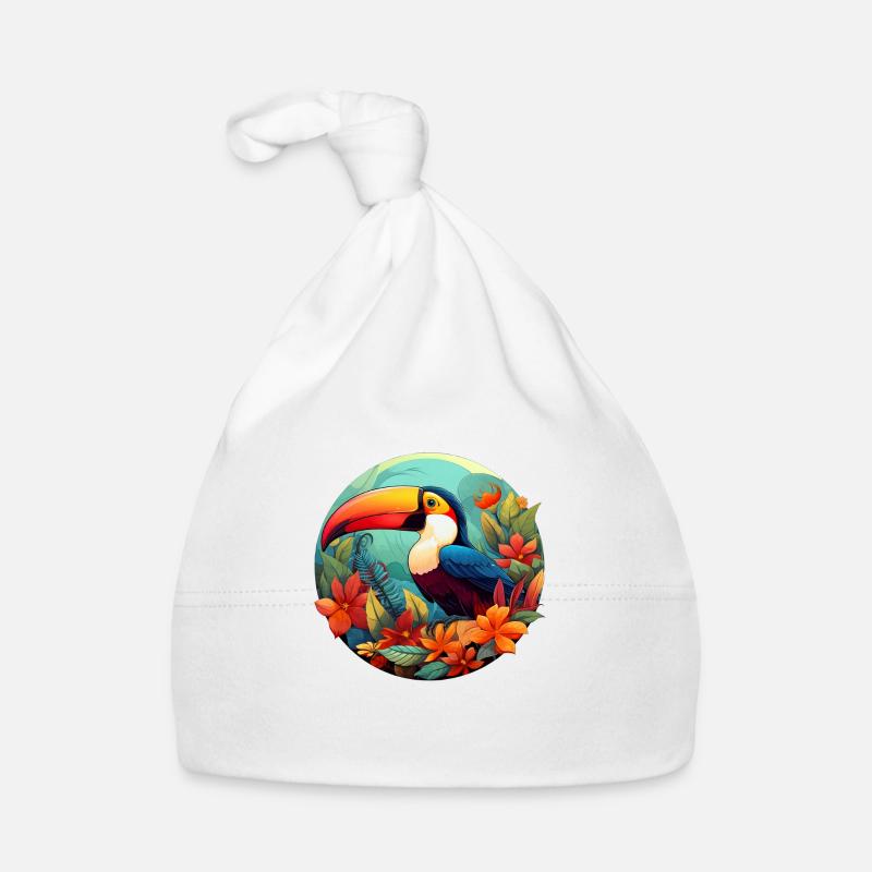 Tropical Toucan Bonnet bio Bébé