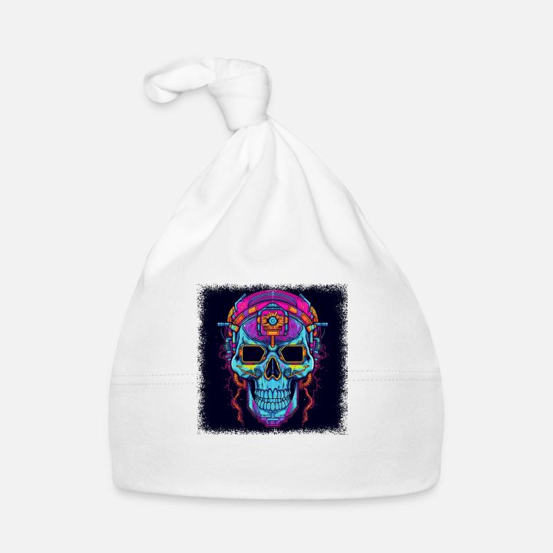present idea balloons death skull cage spooky Baby Bio-Mütze