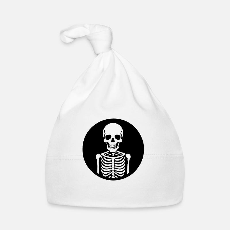 Skeleton Costume Bones Halloween Horreur Bonnet bio Bébé