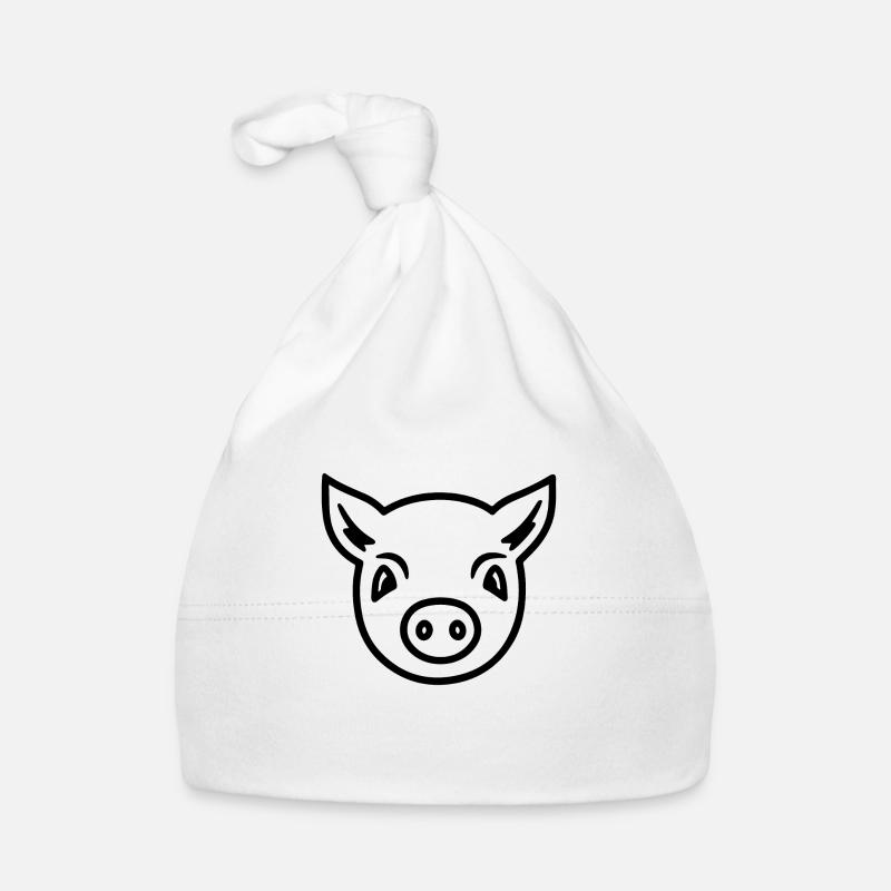 Pig Piggy Sow Organic Baby Cap