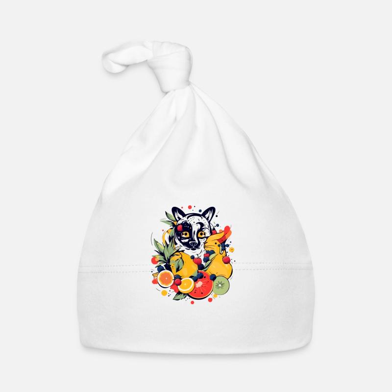 Alo le guépard dans les fruits Bonnet bio Bébé