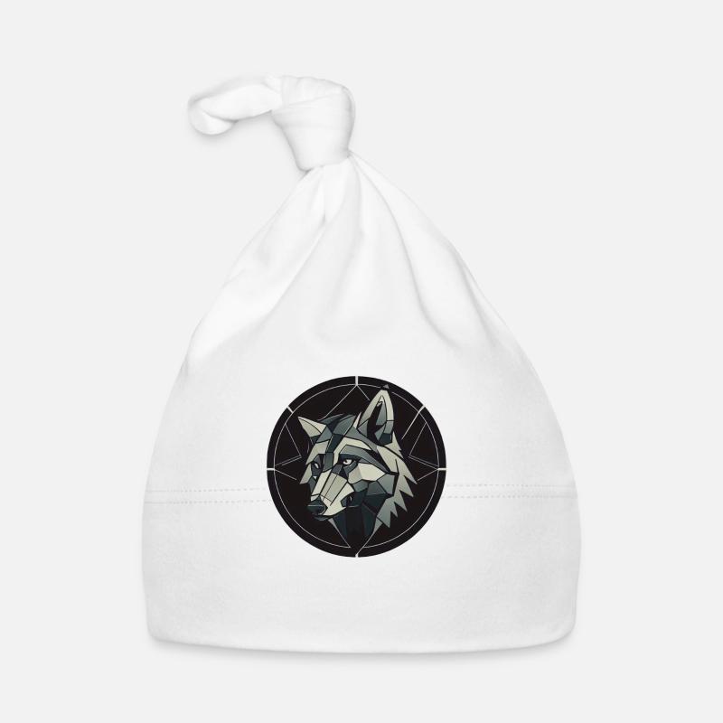 Loup géométrique Bonnet bio Bébé