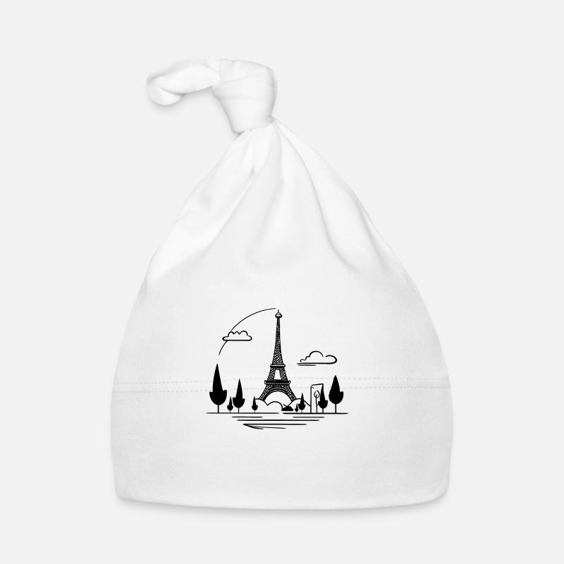 Eiffelturm Baby Bio-Mütze