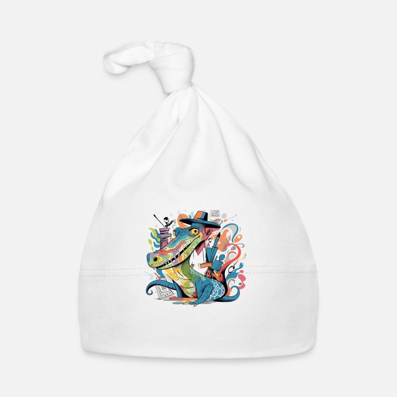 Izidi the alligator Organic Baby Cap