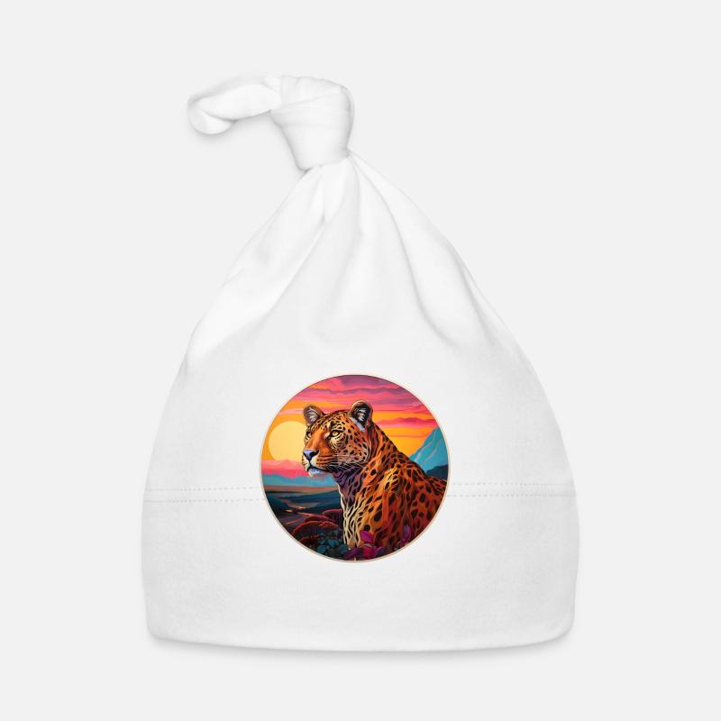 Leopard Baby Bio-Mütze