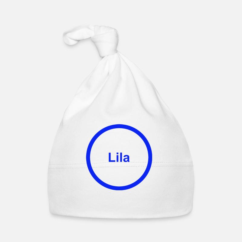 Lila Baby Bio-Mütze