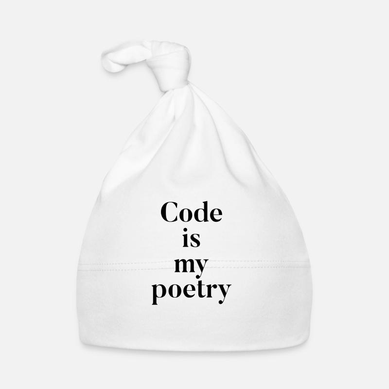 Code is my poetry Baby Bio-Mütze