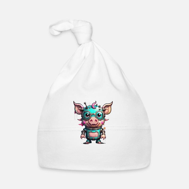 Cochon robot Bonnet bio Bébé