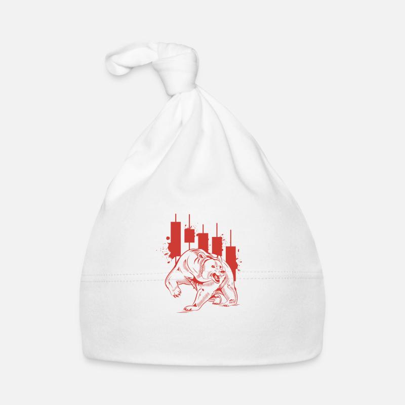Bearish RED Baby Bio-Mütze