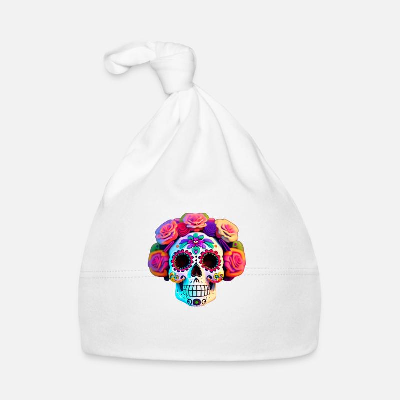 Dia de los Muertos Baby Bio-Mütze