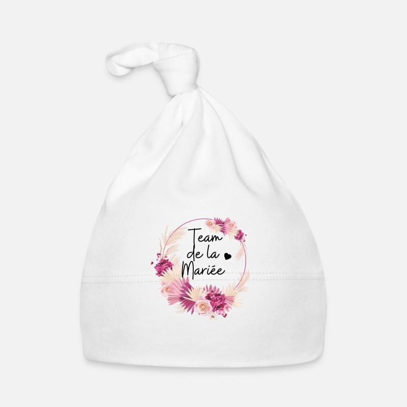 Team de la mariée floral Bonnet bio Bébé