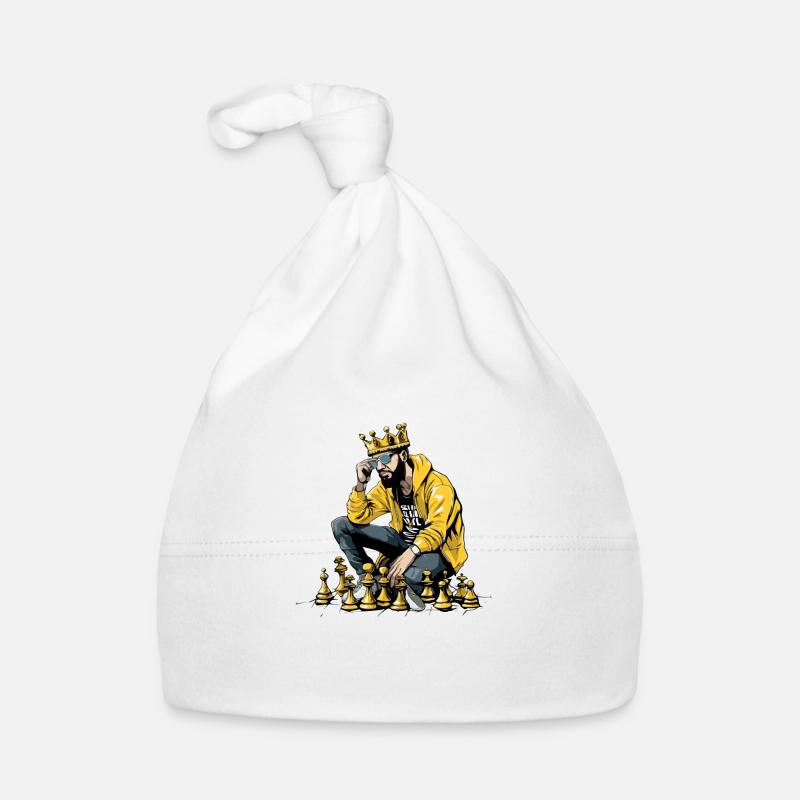 Max the king of chess Organic Baby Cap