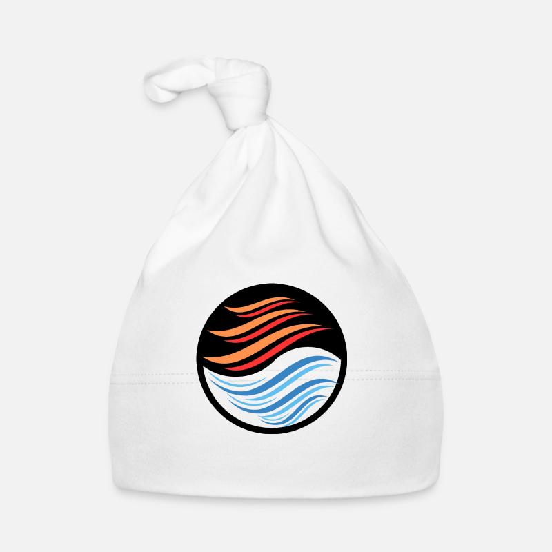 Yin & Yang Waves Baby Bio-Mütze
