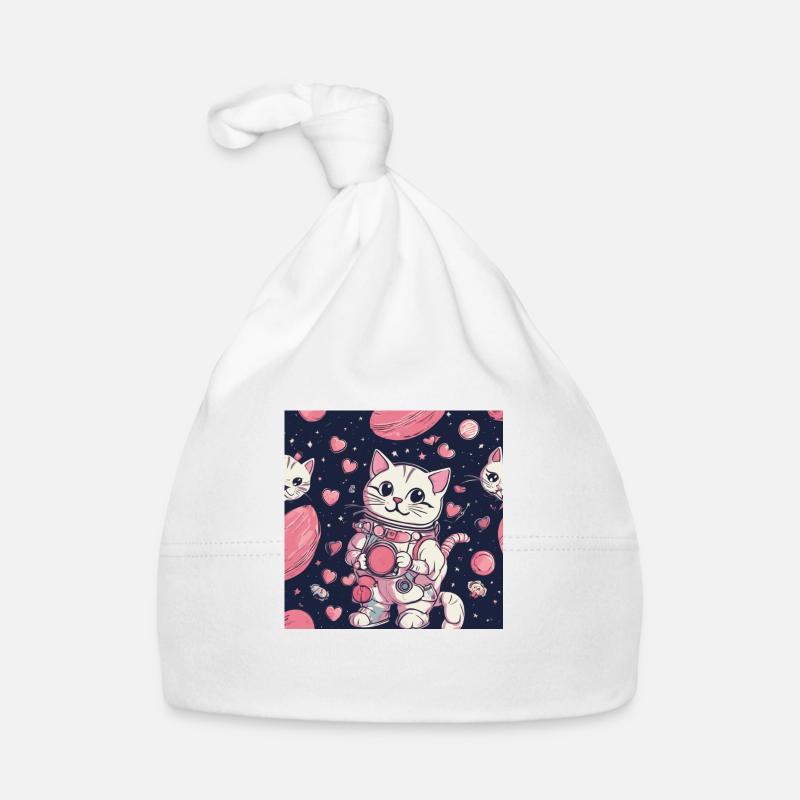 Chat dans l’espace Vol.9 Bonnet bio Bébé