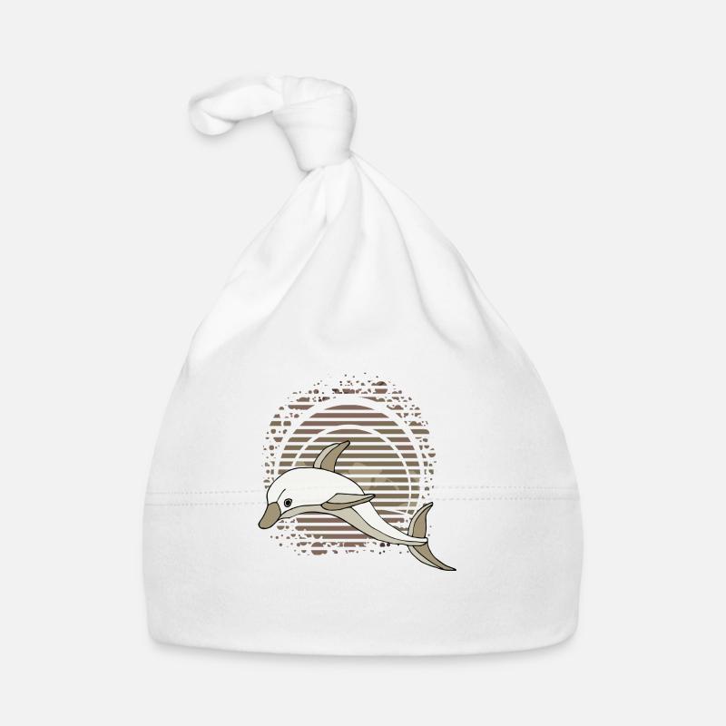 Dolphin Organic Baby Cap
