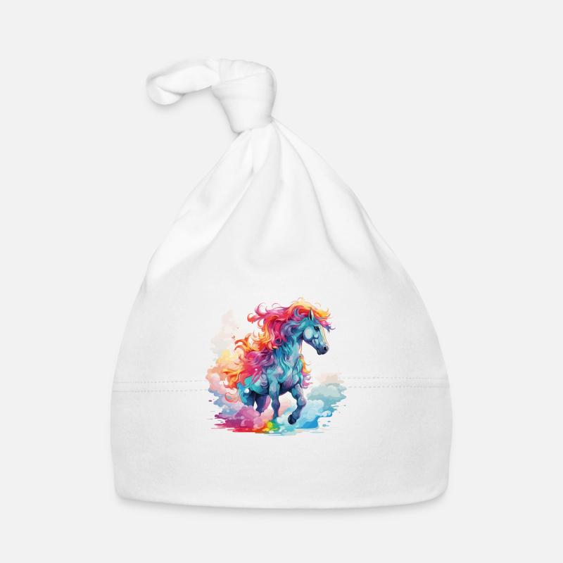 au galop coloré Bonnet bio Bébé