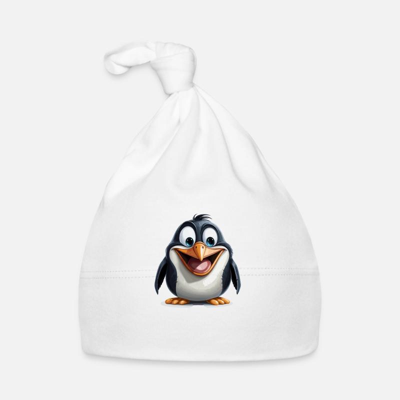 Le pingouin de dessin animé Bonnet bio Bébé