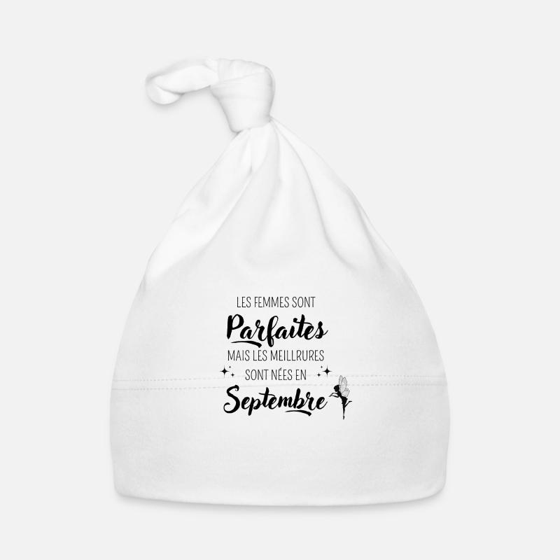 Femmes parfaites nées en septembre Bonnet bio Bébé