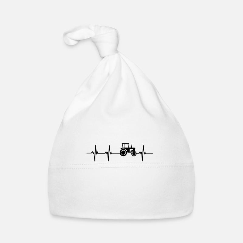 Traktor-Herzschlag Baby Bio-Mütze