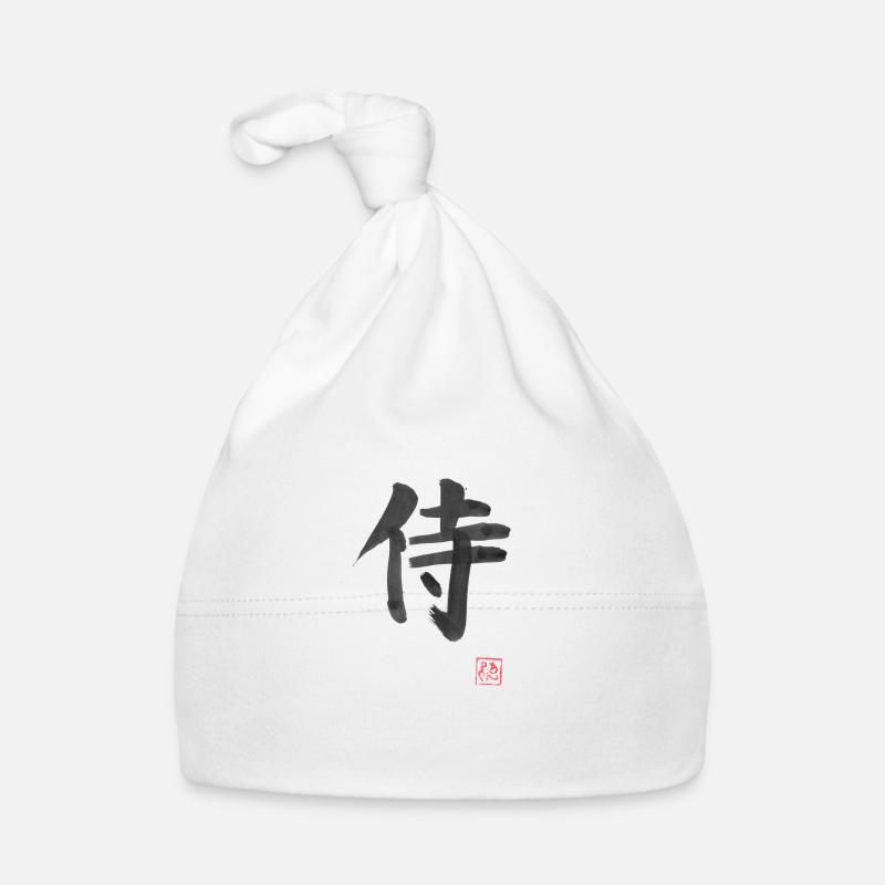 Samurai-Kanji Baby Bio-Mütze