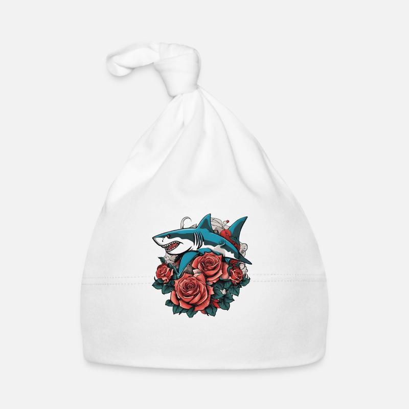 Shark Organic Baby Cap