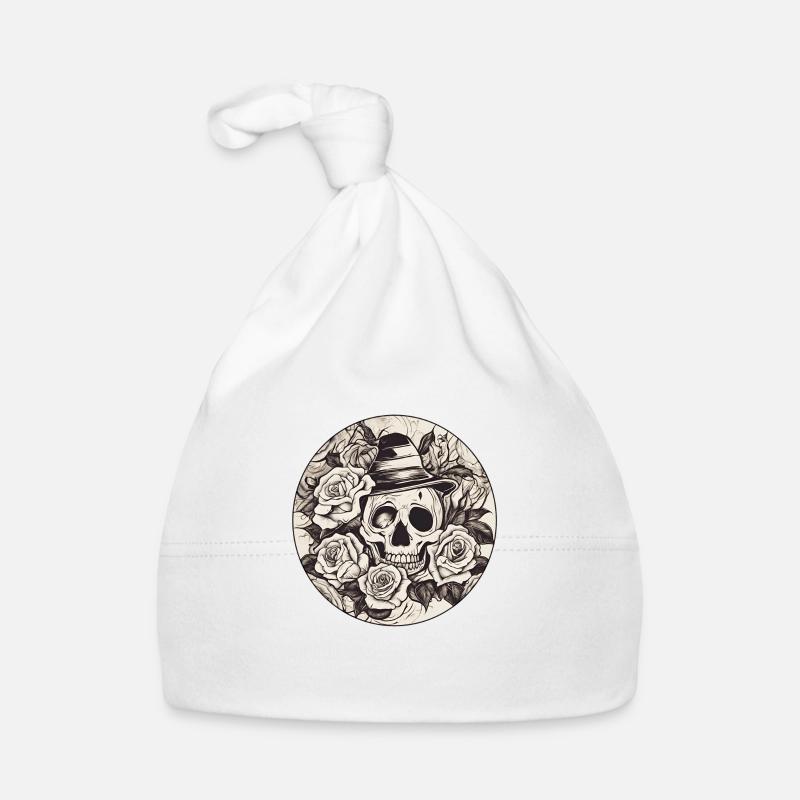 Totenkopf Baby Bio-Mütze